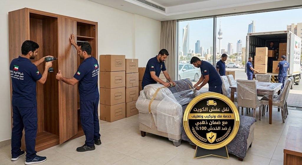 نقل عفش الكويت خدمة فك وتركيب وتغليف مع ضمان ذهبي ضد الخدش